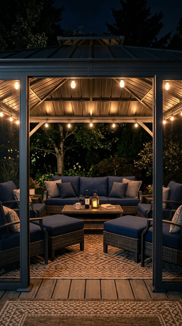 a Gazebo as a Dedicated Seating Destination