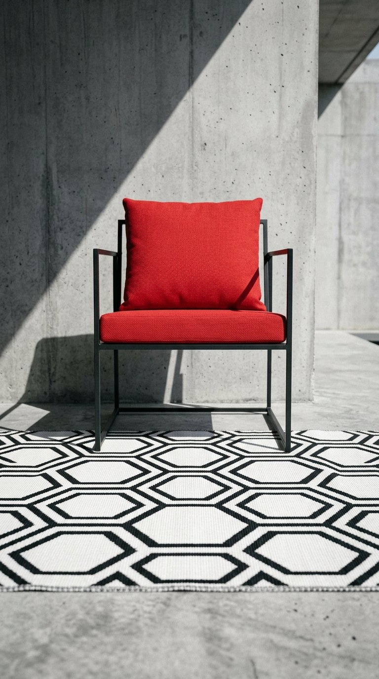 a Geometric Print for a Modern Patio