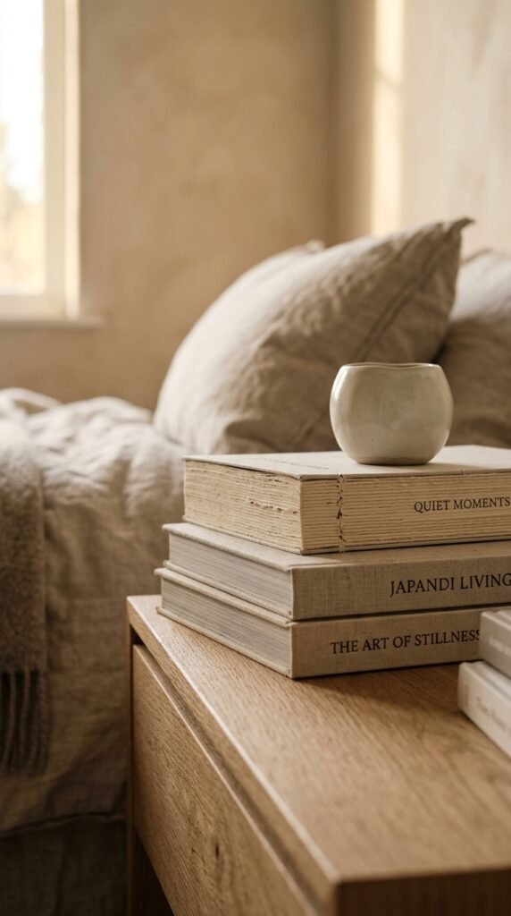 a Kinfolk or Design Book Stack as Decor