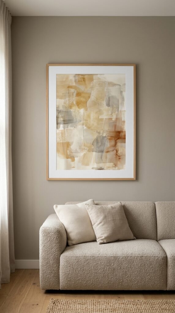 a Large-Scale Piece of Art as the Room's Focal Point