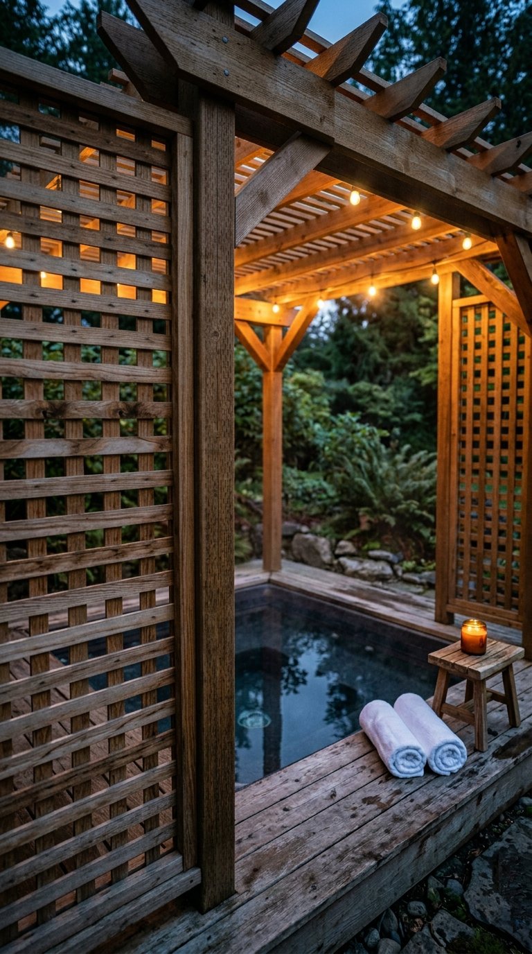  a Pergola Around Your Hot Tub