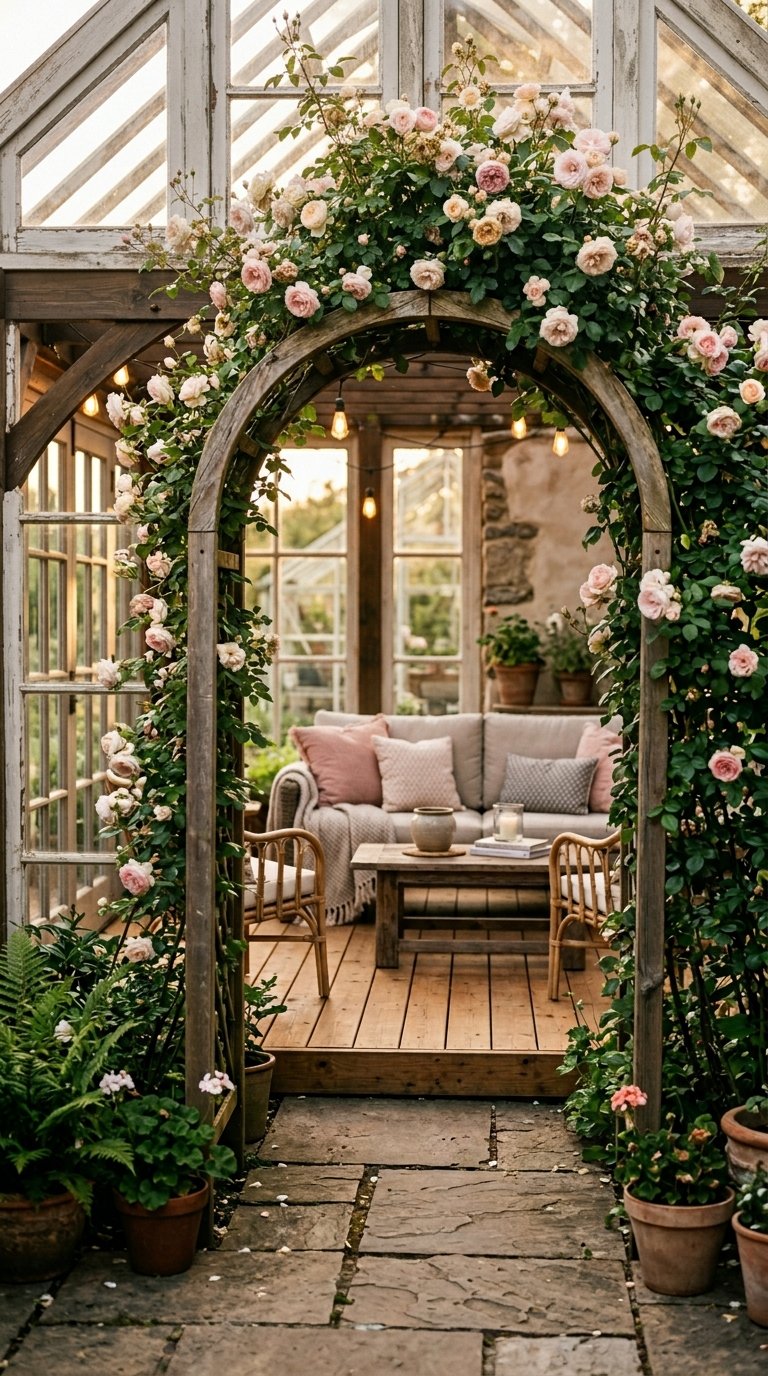 a Pergola or Arch for Vertical Structure