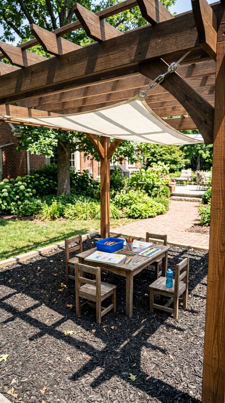  a Pergola to Define a Play Area