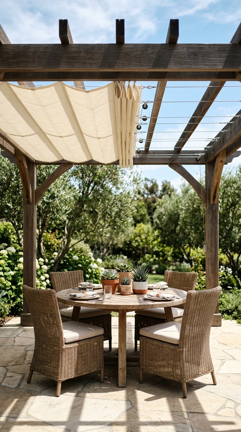 a Retractable Canopy for Instant Shade Control