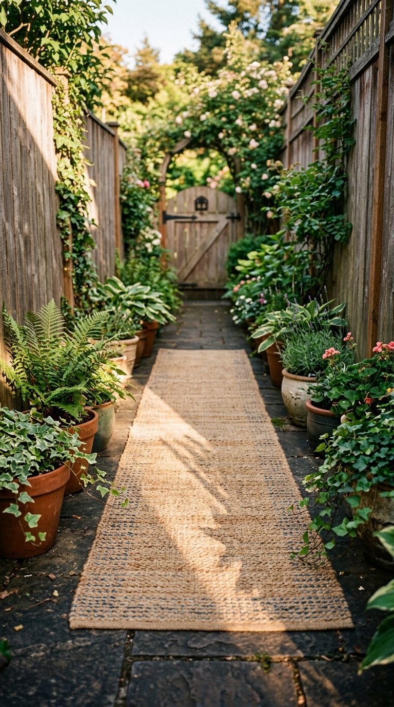 a Runner Rug for a Narrow Walkway or Side Yard