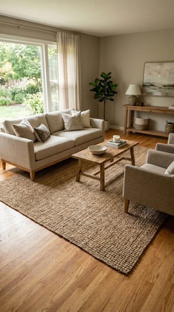 a Single Large Rug Rather Than Multiple Small Ones
