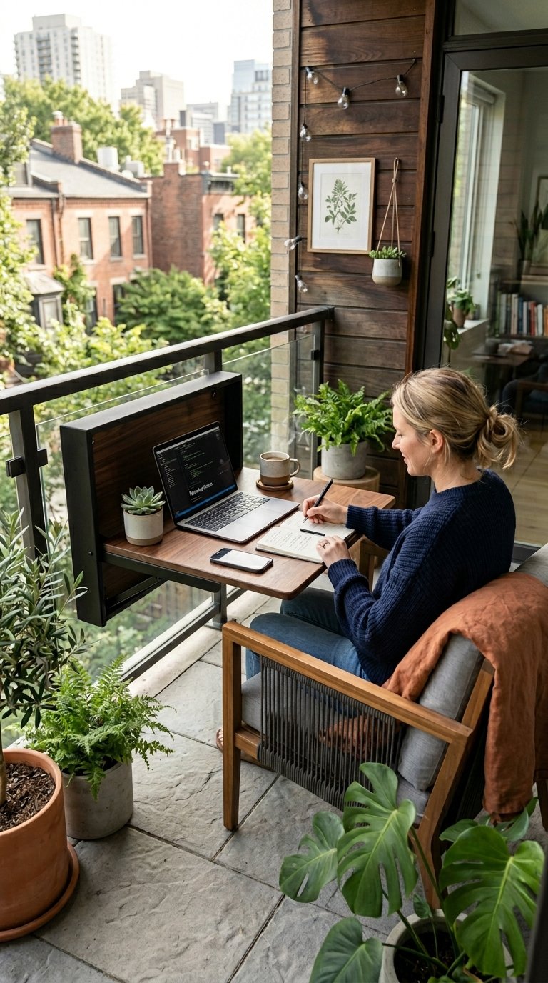 a Wall-Mounted Folding Table for Flexible Function