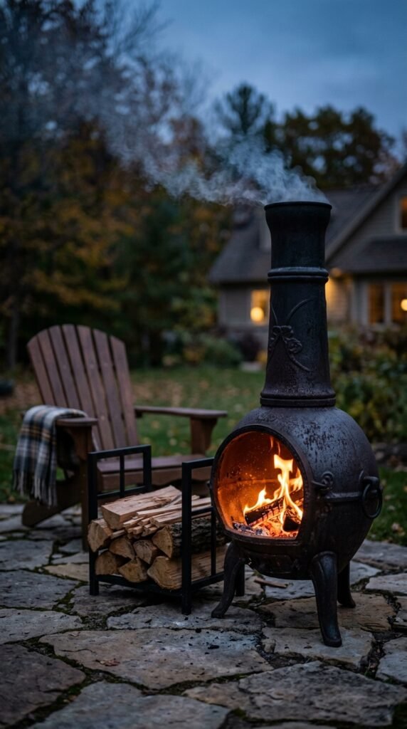 a Wood-Burning Stove or Chiminea