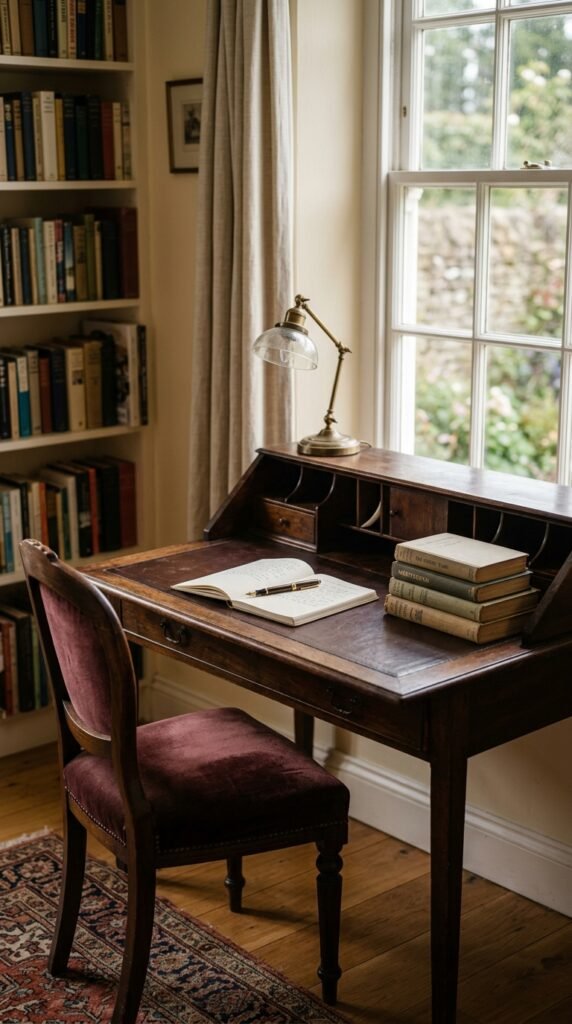 a Writing Desk as a Functional Focal Point