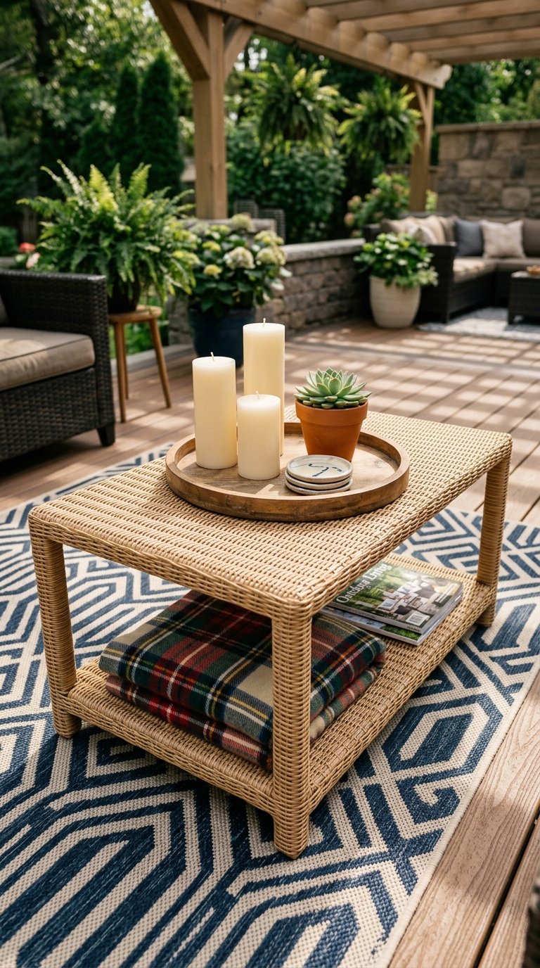 an Outdoor Coffee Table With Storage