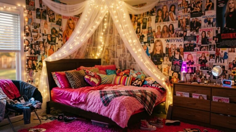 2000s teen bedroom