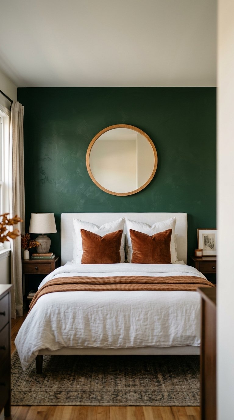 Accent Wall in a Deep Fall Tone
