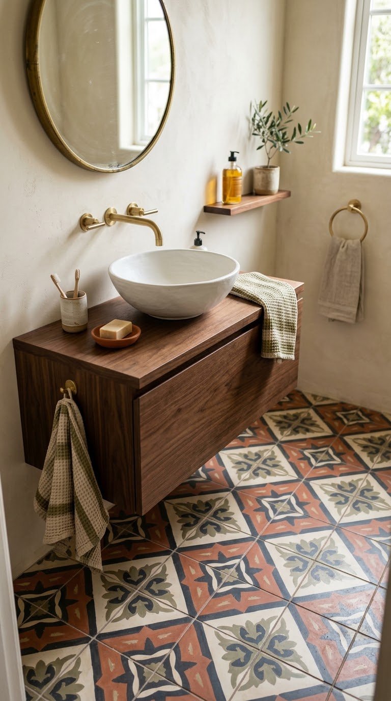Add Moroccan or Encaustic Cement Tile as an Accent