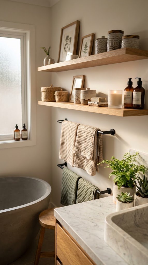 Add Towel Rails and Bathroom Accessories