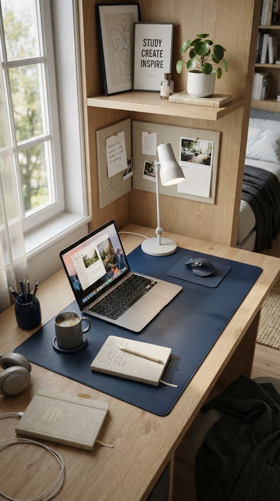 Add a Blue Desk Mat to Your Workspace