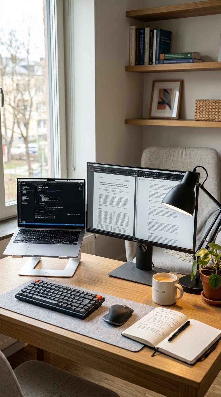 Add a Laptop Stand Beside Your External Monitor