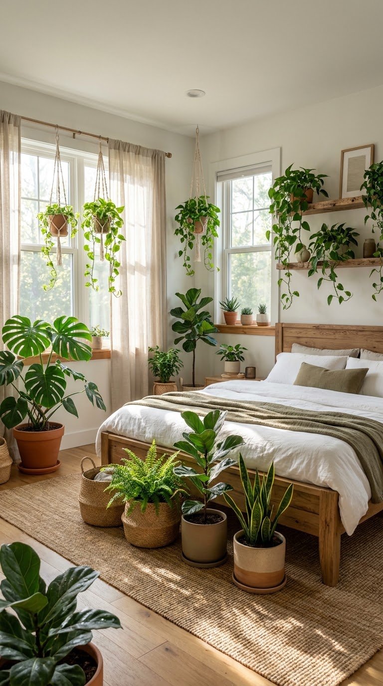 Aesthetic Bedroom With Plants