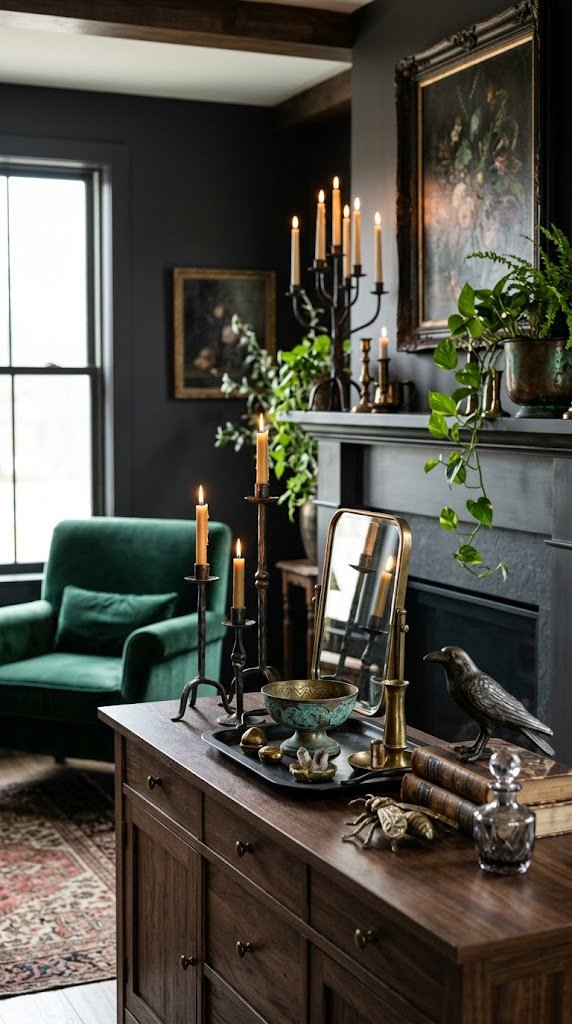 Bring in Dark, Patinated Metal Objects
