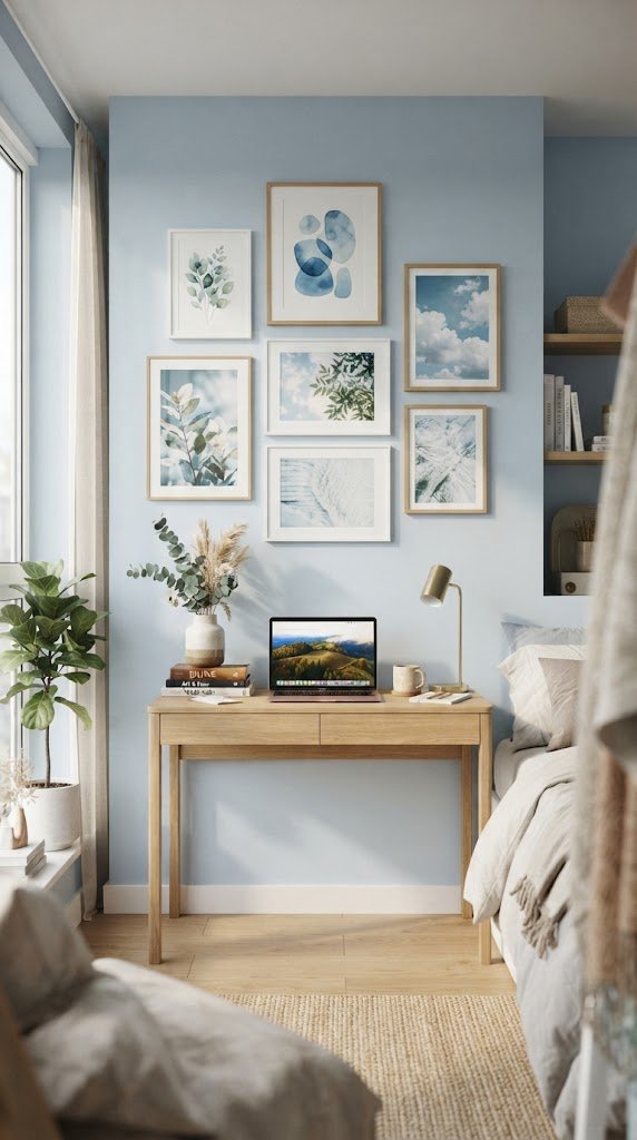 Build a Light Blue Gallery Wall With Downloadable Prints