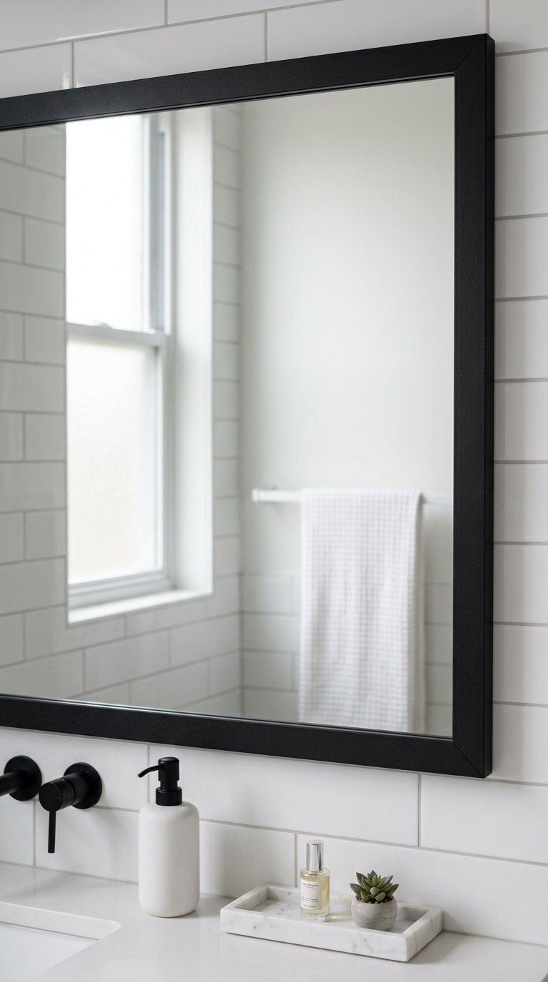 Builder Mirror With a Framed One