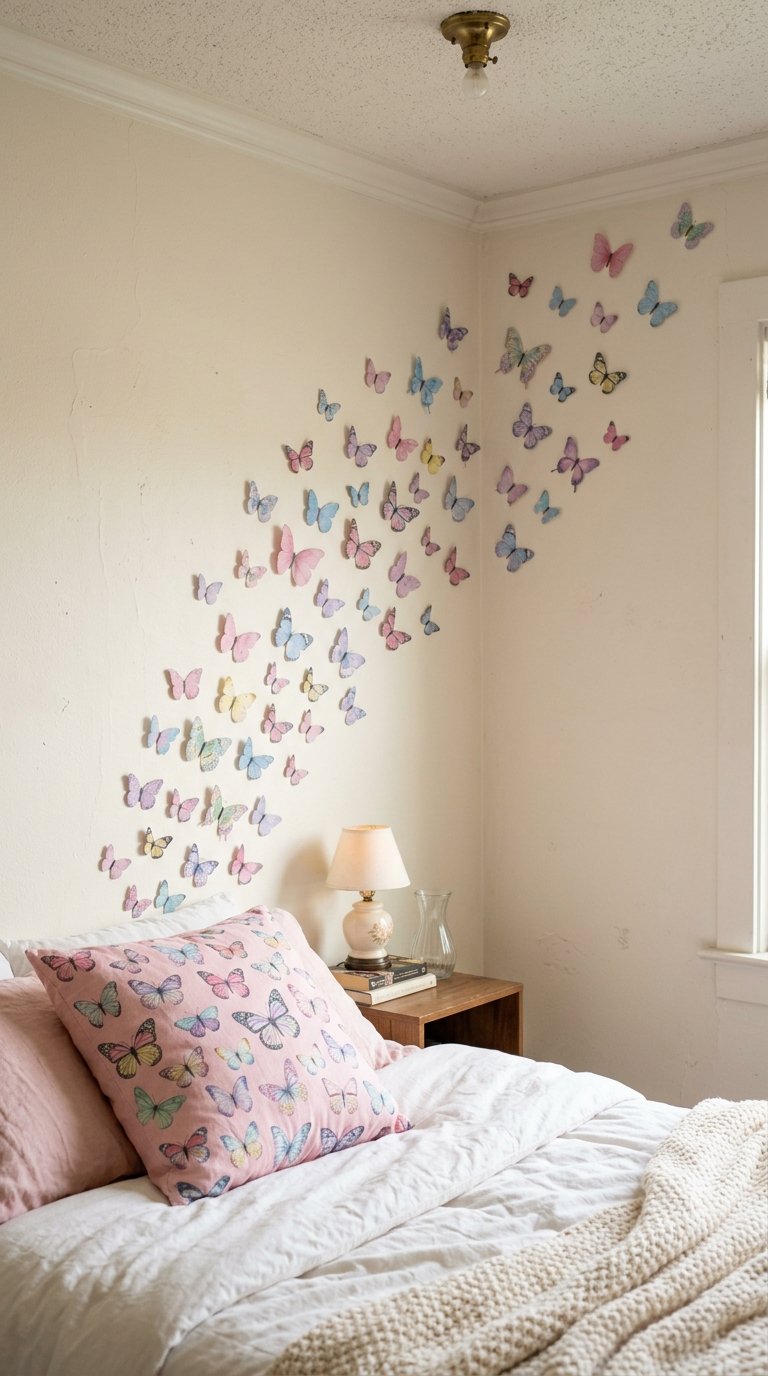 Butterfly and Daisy Motifs Throughout