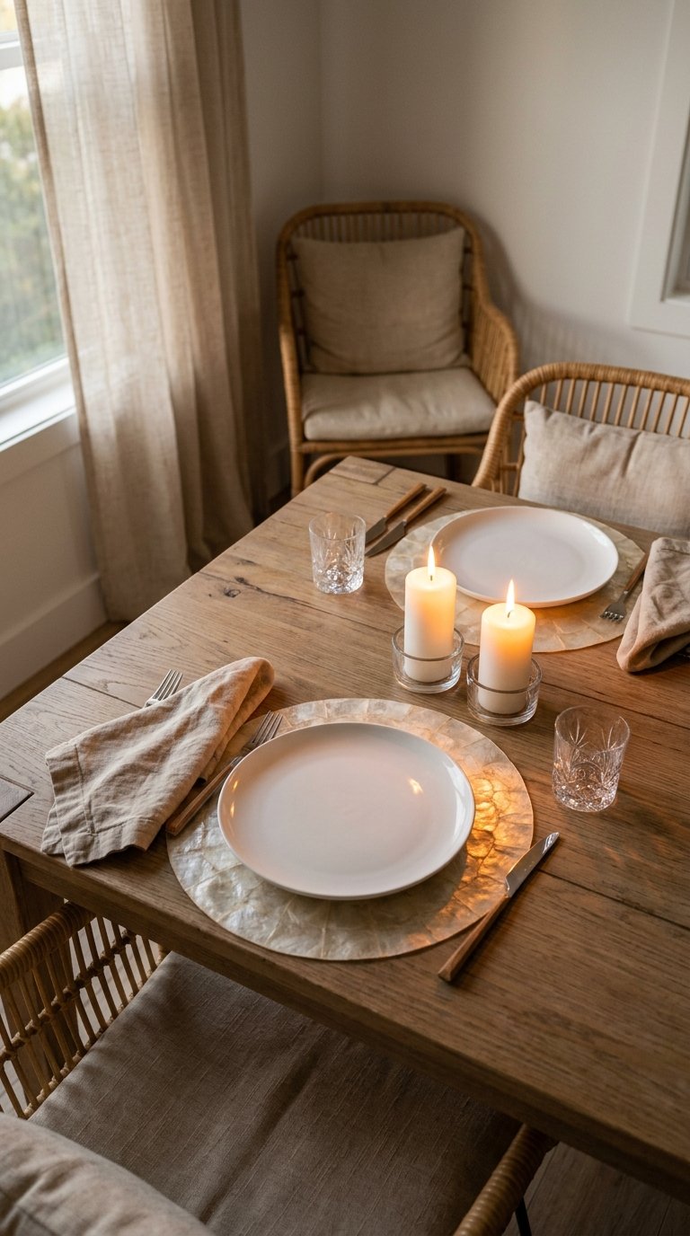 Capiz Shell Placemat Set