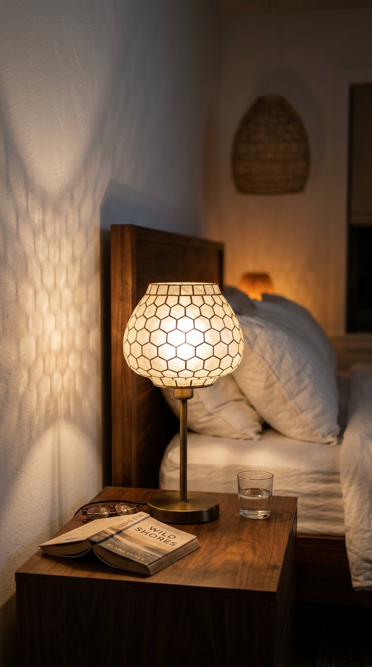 Capiz Shell Table Lamp
