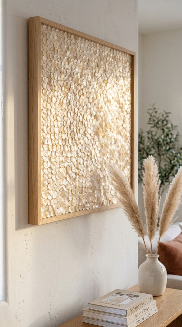 Capiz Shell Wall Art Panel