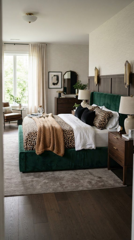 Choose a Velvet Bed Frame in Deep Emerald or Navy