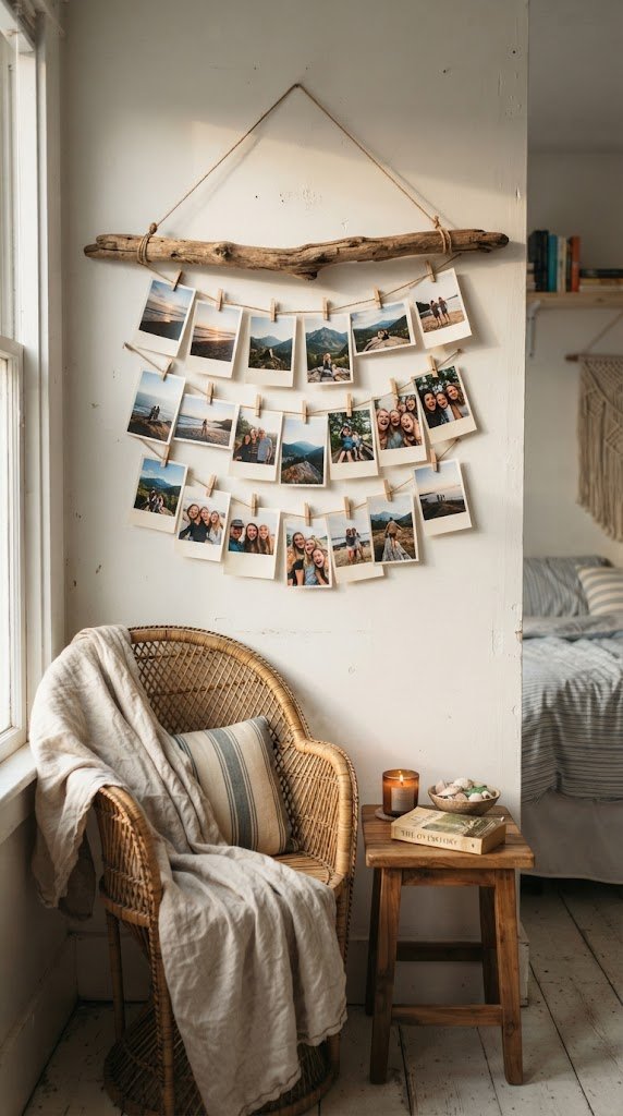 Create a Photo Display With Driftwood and Twine