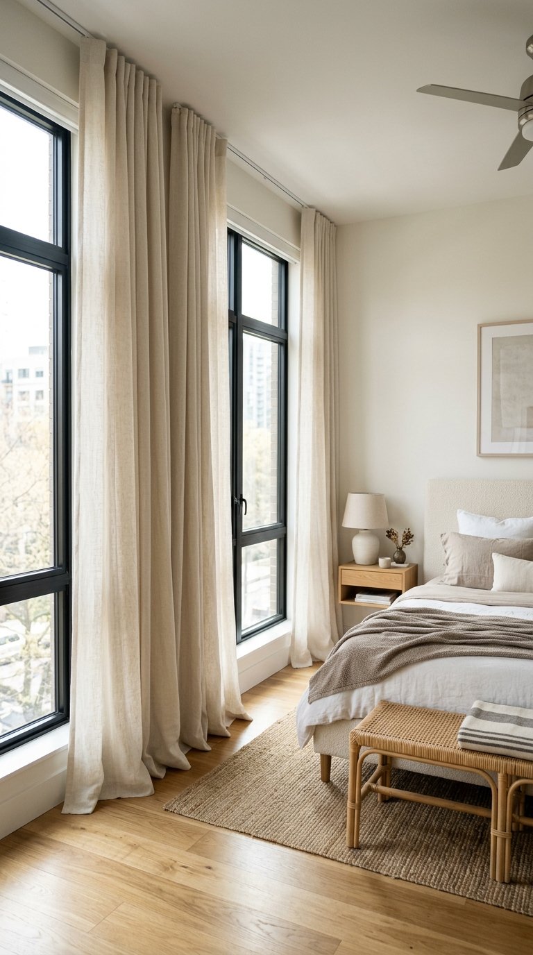 Curtains From the Ceiling, Not the Window Frame