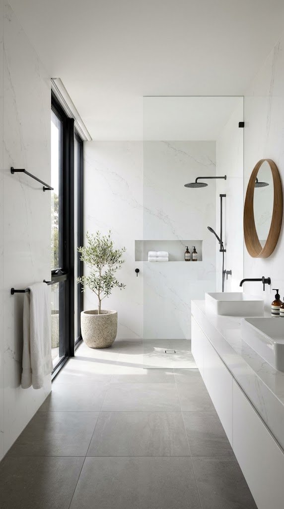 Design a Modern Bathroom With Quartz and Iron