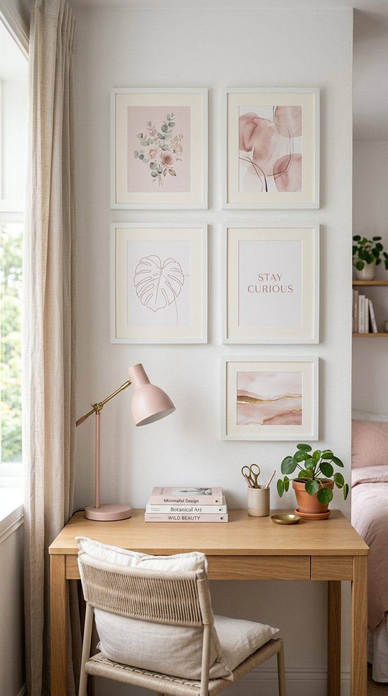 Frame Pink Prints for a Cohesive Gallery Wall