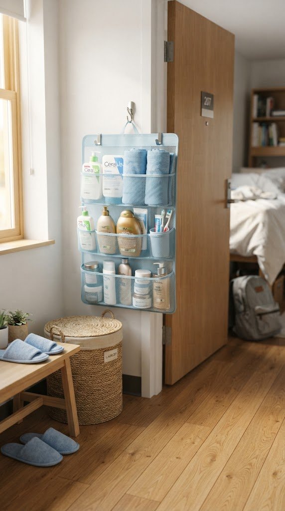 Get a Light Blue Shower Caddy for Your Bathroom Trips