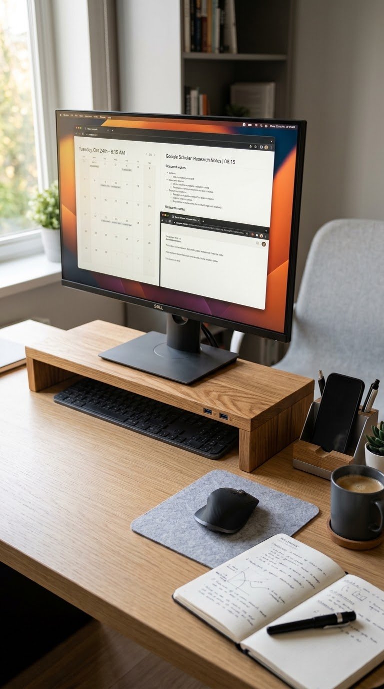 Get a Monitor Riser With Built-In USB Ports