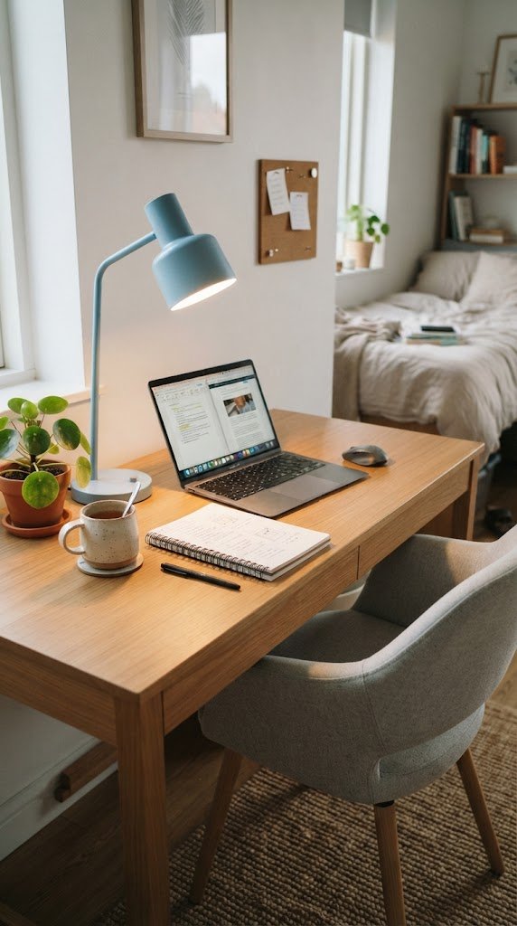 Get a Sky Blue Desk Lamp for Task Lighting