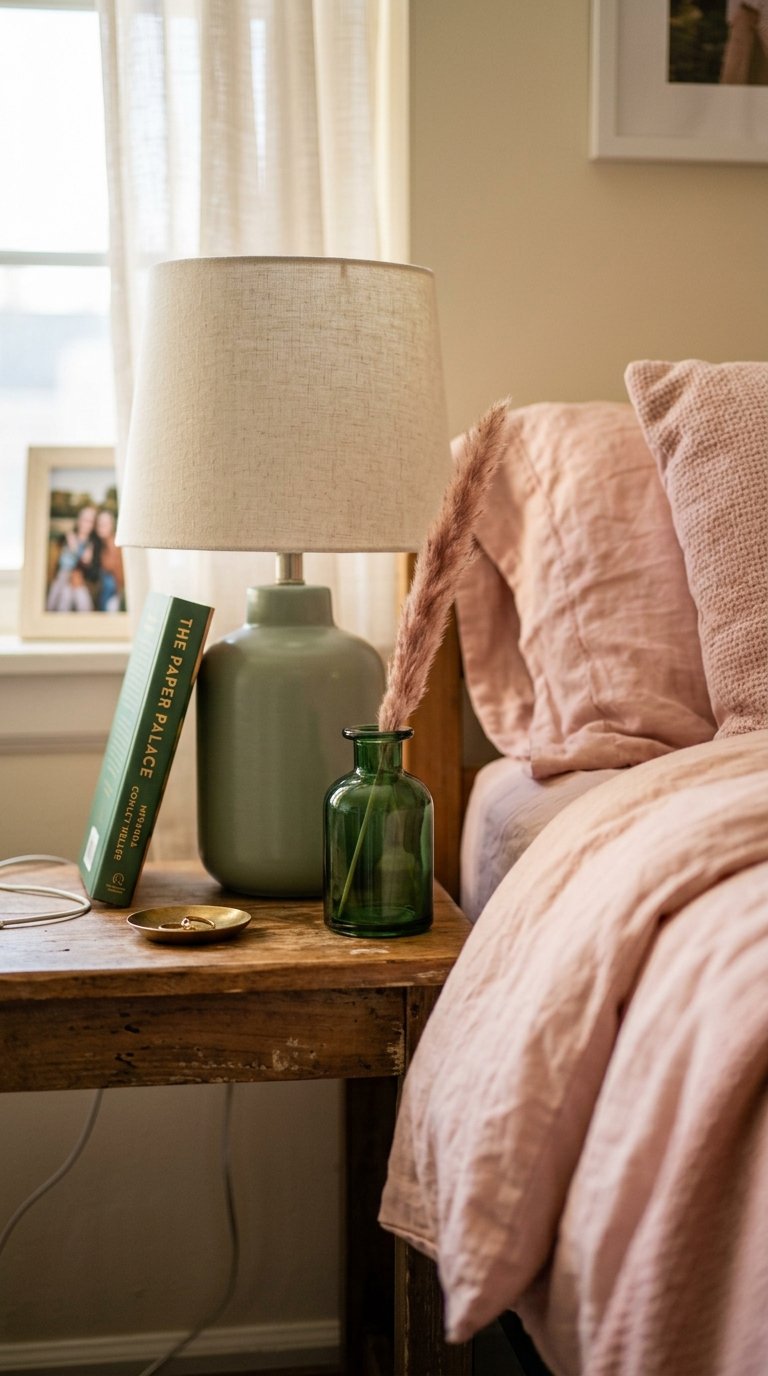 Green Bedside Accessories for the Nightstand