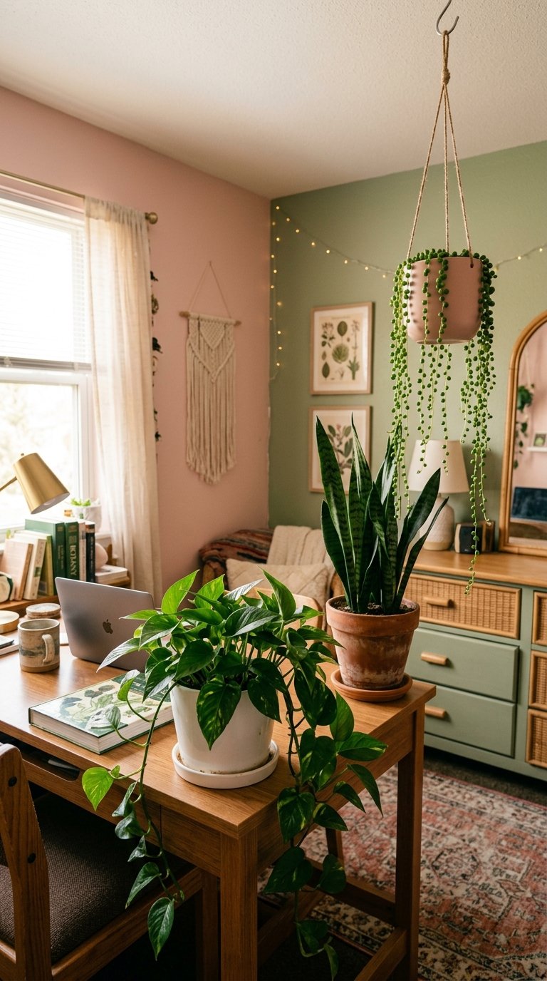 Green Plants Throughout the Room