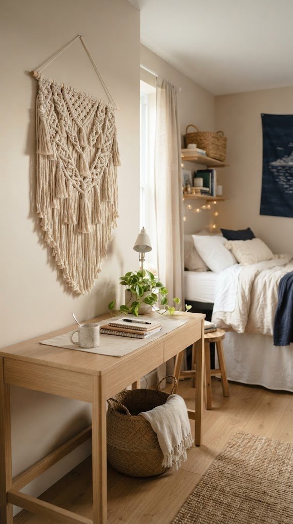 Hang a Macrame Wall Piece in Natural Cotton