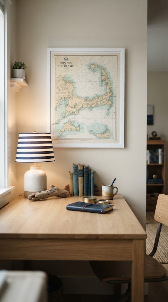 Hang a Nautical Map or Coastal Chart Print