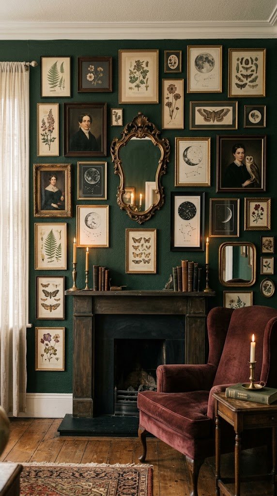 Hang an Eclectic Gallery Wall of Dark Art