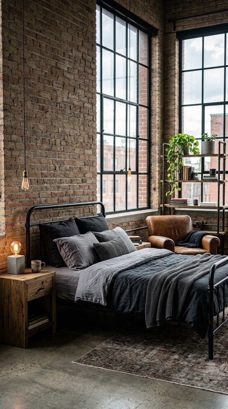 Industrial Bedroom Aesthetic