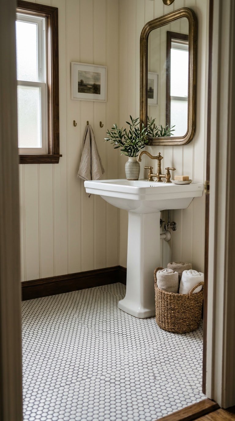 Install Penny Round Tiles on Your Floor for Vintage Charm