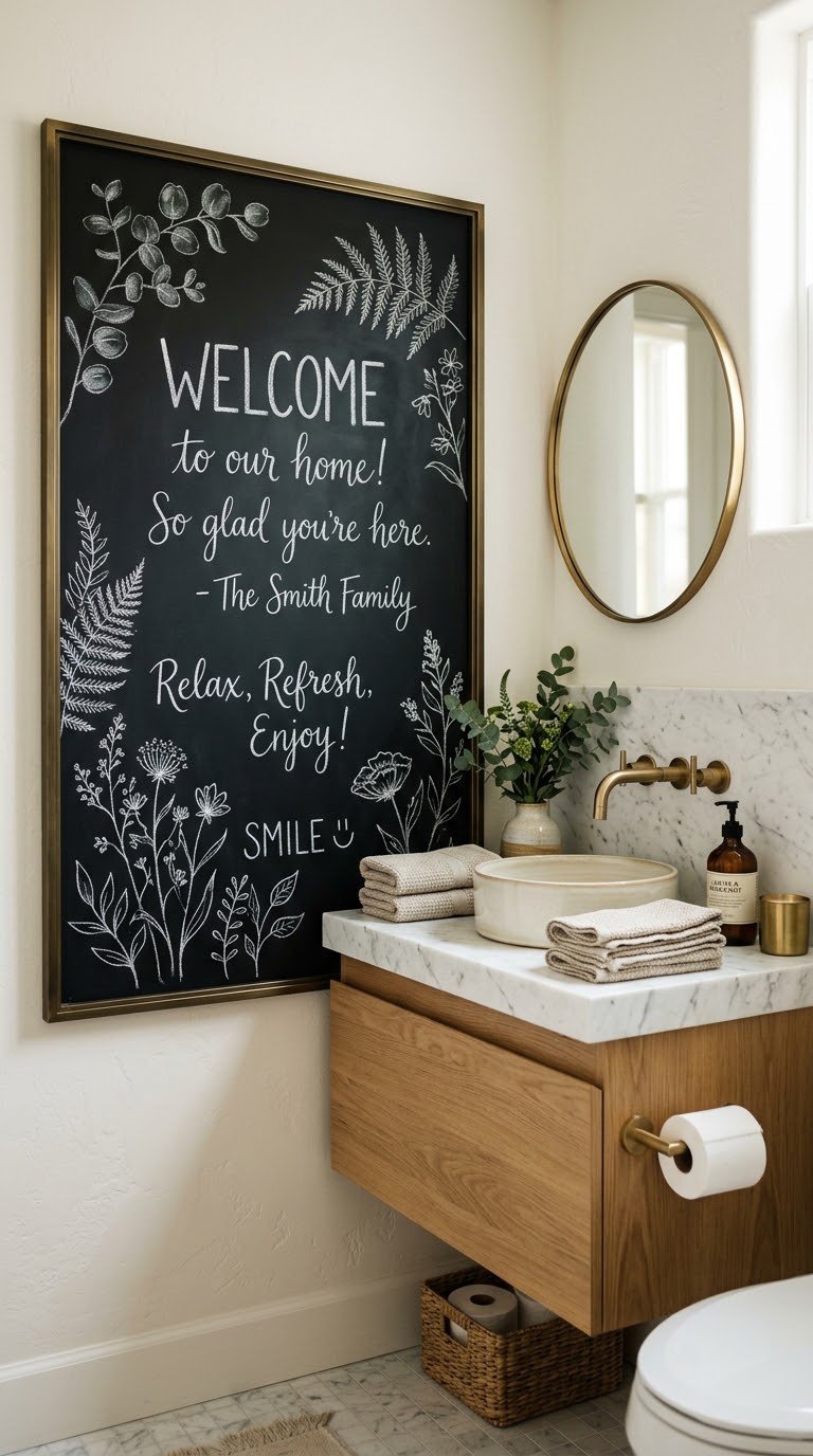 Install a Framed Chalkboard Wall for Personality