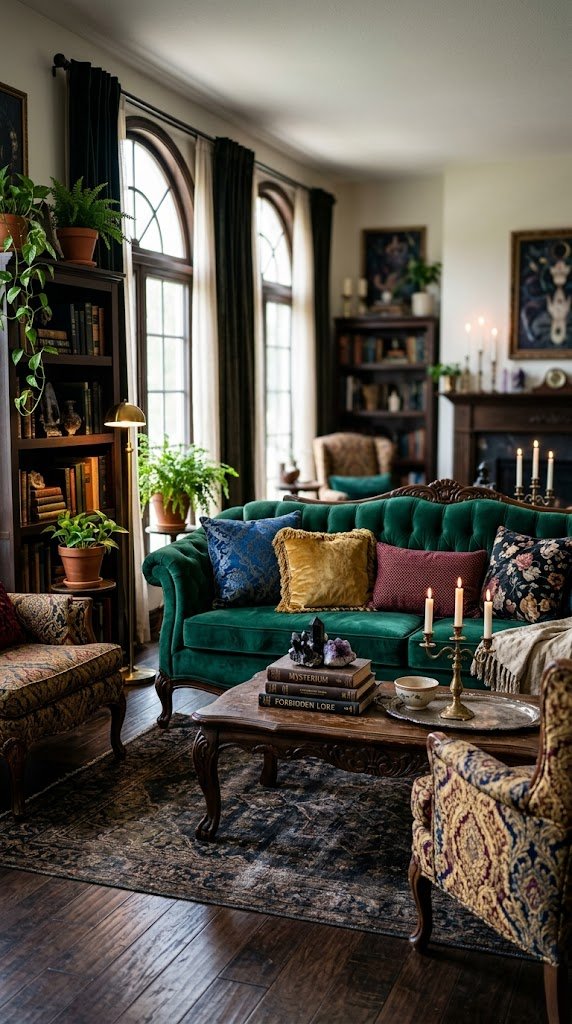 Layer Velvet and Brocade Upholstery