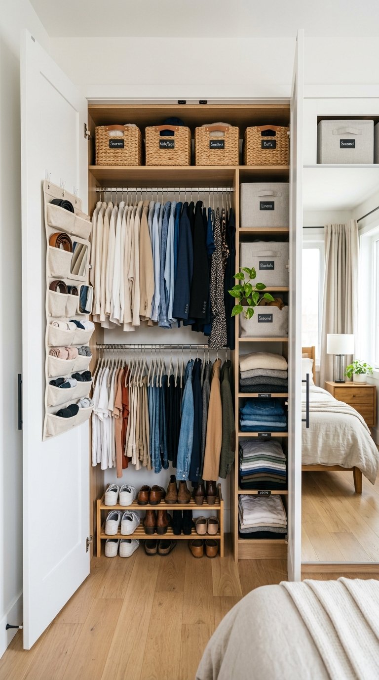 Maximize Closet Space With a Double-Rod System