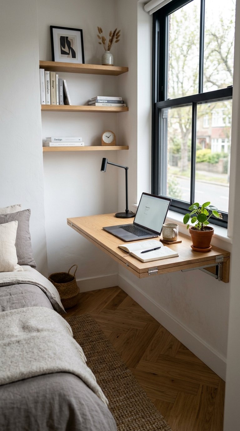 Mount Your Desk to the Wall Instead of Using a Freestanding One