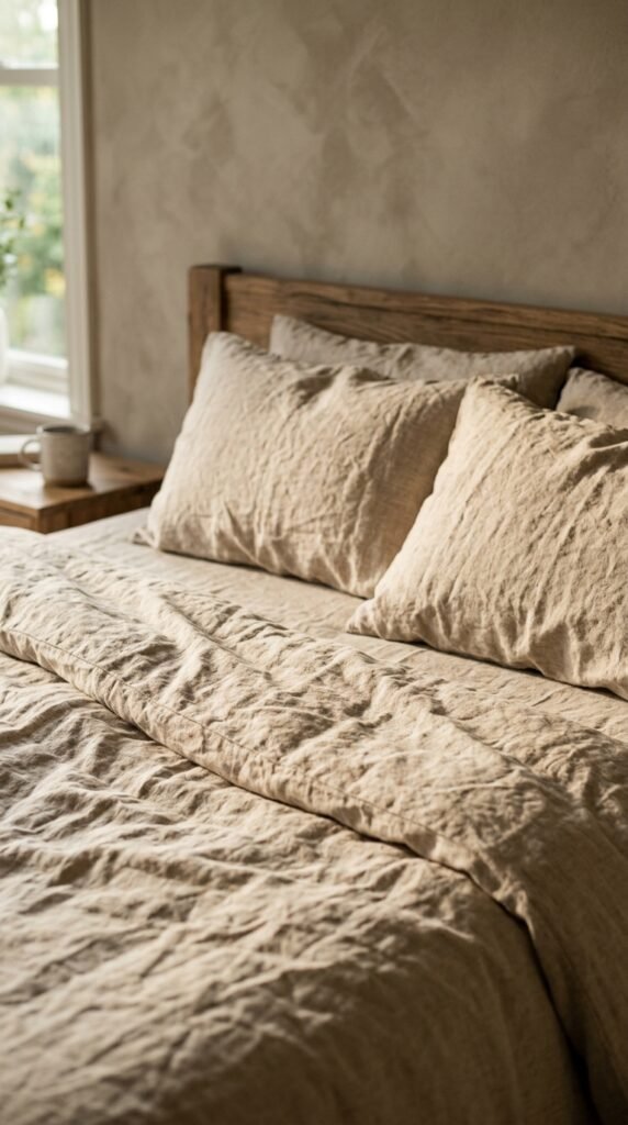 Natural Linen Bedding as Your Base