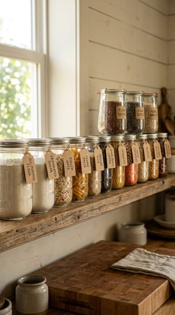 Open Jar Storage for Dry Goods