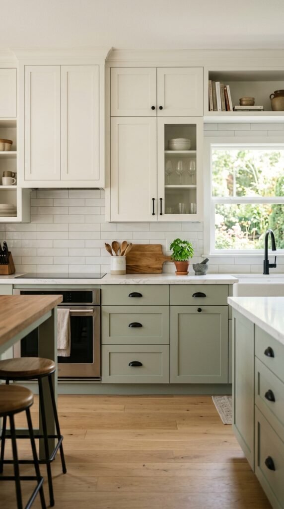 Paint Cabinets in a Warm White